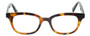 Front View of Eyebobs Touche Designer Reading Eye Glasses with Custom Left and Right Powered Lenses in Tortoise Havana Brown Gold Black Ladies Cateye Full Rim Acetate 48 mm