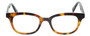 Front View of Eyebobs Touche Designer Reading Eye Glasses with Single Vision Prescription Rx Lenses in Tortoise Havana Brown Gold Black Ladies Cateye Full Rim Acetate 48 mm