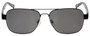 Front View of Eyebobs Big Ball Unisex Aviator Sunglasses Dark Gun Metal Black/Smoke Grey 56 mm