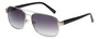 Profile View of Eyebobs Big Ball Pilot Sunglasses Gun Metal Silver w/Smoke Grey Gradient 56 mm