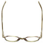 Top View of Eyebobs Cheap Therapy Round Reading Glasses in Green White Gold Marble Horn 45mm