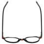 Top View of Eyebobs Cheap Therapy Round Designer Reading Glasses Black Red Tort Havana 45 mm