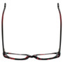 Top View of Eyebobs Co Conspirator Designer Reading Glasses in Black Red Pink Tortoise 51 mm