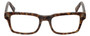 Front View of Eyebobs Fare N Square Designer Reading Glasses Tortoise Brown Gold Marble 51 mm