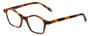 Profile View of Eyebobs Firecracker Ladies Designer Reading Glasses in Tortoise Brown Gold 47 mm