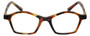 Front View of Eyebobs Firecracker Designer Reading Eye Glasses with Single Vision Prescription Rx Lenses in Matte Tortoise Brown Gold Orange Black Ladies Square Full Rim Acetate 47 mm