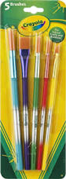 Crayola Paint Brush Set Assorted 5's  Crayola Paint Brush Set Assorted 5's