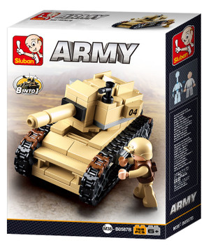 B0587B ARMY TANK 158 PCS