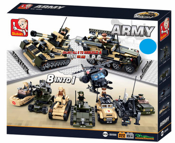 B0588 ARMY 8 INTO 1 BOX SOLD AS 1 BOX / 928PCS
