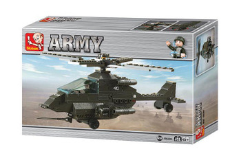B6200 ARMY APACHI HELICOPTER BATTLEPLAN 158 PCS