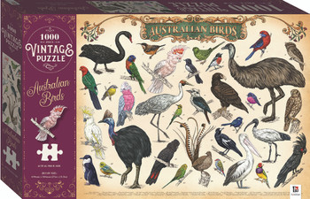1000-piece Vintage Puzzle: Australian Birds 1000-piece Vintage Puzzle: Australian Birds