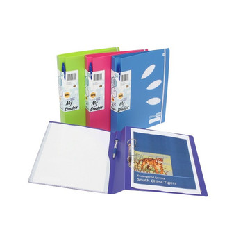 Marbig ColourHide My Binder 2D 25mm Pink 5600109 Marbig ColourHide My Binder 2D 25mm Pink 5600109