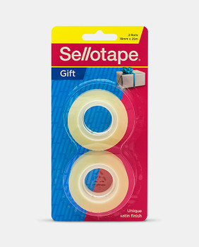 Sellotape Gift Tape Refill 2 Roll 18mm x 25m Pack 6 Sellotape Gift Tape Refill 2 Roll 18mm x 25m Pack 6
