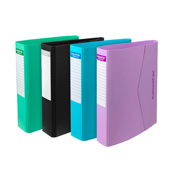 ColourHide Lever Arch File PP A4 70mm Assorted 6 Pack  ColourHide Lever Arch File PP A4 70mm Assorted 6 Pack