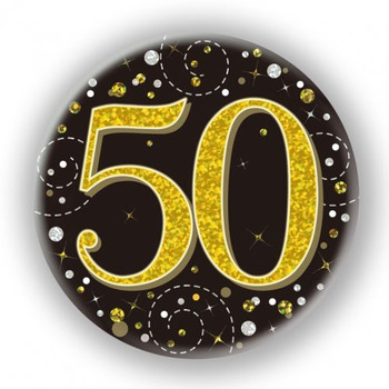 Badge 75mm Sparkling Fizz #50 Black/Gold Pack 1 Badge 75mm Sparkling Fizz #50 Black/Gold Pack 1