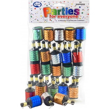 Party Poppers 20 Pack Party Poppers 20 Pack