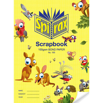 Spirax 150 Scrapbook 64 Page 335X245MM 100gsm PK10 Spirax 150 Scrapbook 64 Page 335X245MM 100gsm PK10