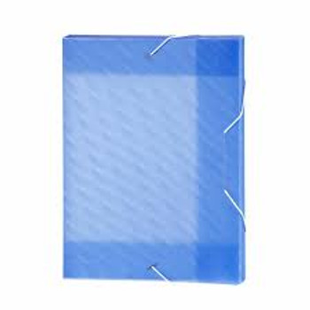 Marbig Box File PP Shimmer With Elastic Blue  Marbig Box File PP Shimmer With Elastic Blue
