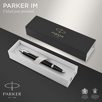 Parker IM Ballpoint Pen Black Chrome Trim Parker IM Ballpoint Pen Black Chrome Trim