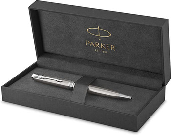 Parker Sonnet Stainless Steel Ballpoint Pen Chrome Trim Parker Sonnet Stainless Steel Ballpoint Pen Chrome Trim
