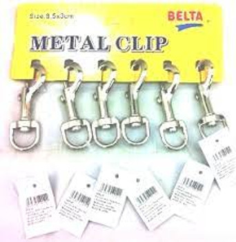 METAL CLIPS ON A CARD Pack Of 6 METAL CLIPS ON A CARD Pack Of 6