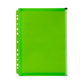 Marbig Binder Wallet A4 Right Side Zip Open Lime Marbig Binder Wallet A4 Right Side Zip Open Lime