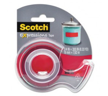 Scotch Expressions Tape Red C214-Red-D 19mm X 7.62m Scotch Expressions Tape Red C214-Red-D 19mm X 7.62m
