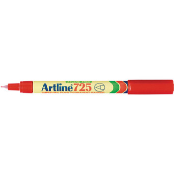 Artline 725 Red Superfine Point Permanent Marker Artline 725 Red Superfine Point Permanent Marker