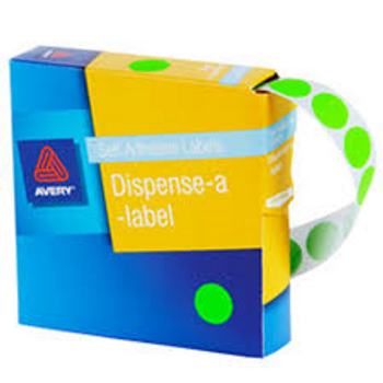 Avery Fluoro Circles 14mm Dispenser Labels All Colours Avery Fluoro Circles 14mm Dispenser Labels All Colours