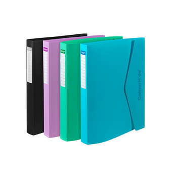 ColourHide 2D 25mm Ring Binder Assorted 12/Carton ColourHide 2D 25mm Ring Binder Assorted 12/Carton