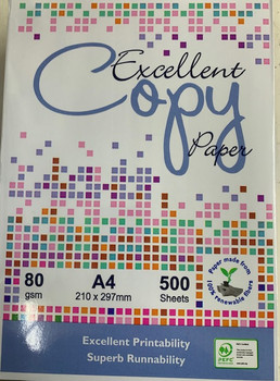 Excellent A A4 Copy Paper 80 Gsm 500 Sheets Box 5 Excellent A A4 Copy Paper 80 Gsm 500 Sheets Box 5