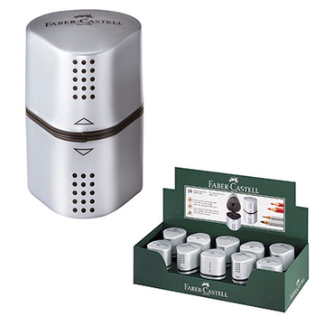 Faber-Castell Grip Sharpener Triple Hole Display 10 Faber-Castell Grip Sharpener Triple Hole Display 10