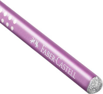  Faber-Castell Fashionable Sparkle Graphite Pencil Set Pink/White