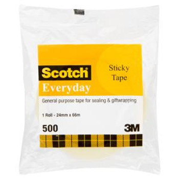 Scotch 502 Sticky Tape Refill 24mm x 66m 6 Pack Scotch 502 Sticky Tape Refill 24mm x 66m 6 Pack