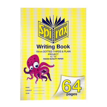 Spriax 162 Wring Book 64 Page 18mm Dotted Third Project Book Spriax 162 Wring Book 64 Page 18mm Dotted Third Project Book