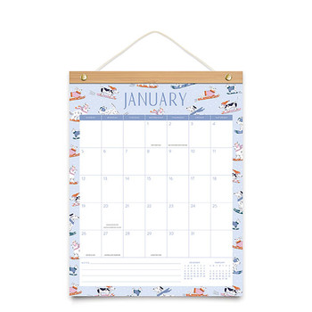 ORANGE CIRCLE 2025 BAMBOO HANGER WALL CALENDAR DOG DAYS ORANGE CIRCLE 2025 BAMBOO HANGER WALL CALENDAR DOG DAYS