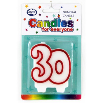 # 30 (Red & White) Candle P1