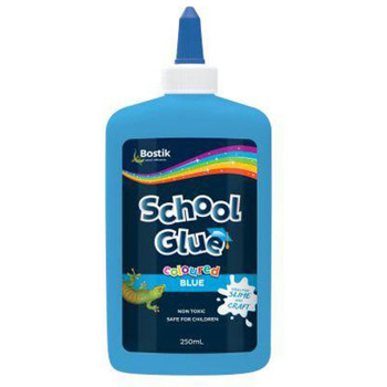 Bostik Coloured School Glue 250ml Blue