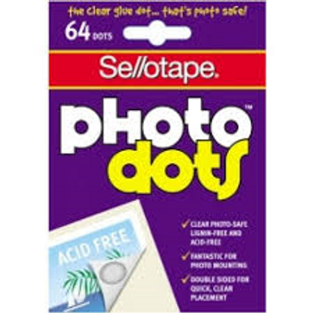 Sellotape Photo Dots 64 Dot Per Pk Sellotape Photo Dots 64 Dot Per Pk