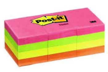 Post it Notes 653AN Colours 34.9 x 47.6mm 12 Pads x 100 Sheets Post it Notes 653AN Colours 34.9 x 47.6mm 12 Pads x 100 Sheets