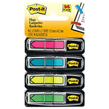 Post it Flags 4 Colours 96 Flags 11.9 x 43.2mm 684-ARR4 Post it Flags 4 Colours 96 Flags 11.9 x 43.2mm 684-ARR4