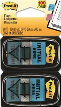 Post it Flags Initial Here 100 Flags 25.4 x 43.2mm 680-IH2 Post it Flags Initial Here 100 Flags 25.4 x 43.2mm 680-IH2