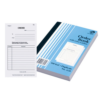 638 Olympic Carbon Order Duplicate Book 200 x 125mm 100 pages 638 Olympic Carbon Order Duplicate Book 200 x 125mm 100 pages