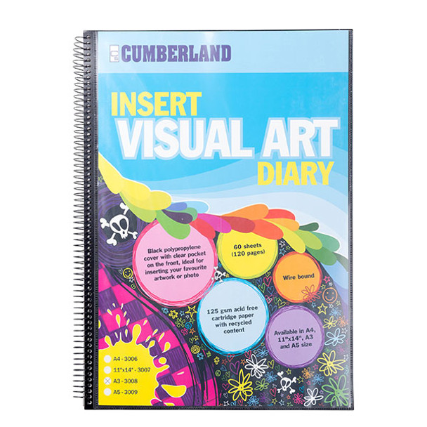 Visual Art Diary Insert Front Page A3 