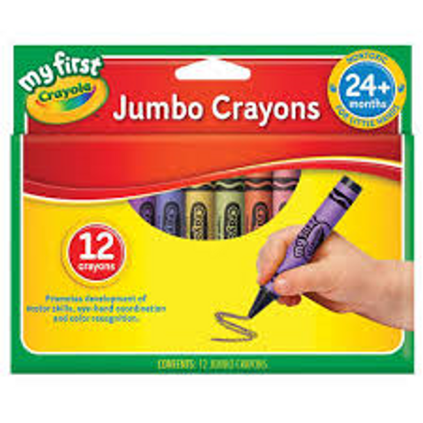 Crayola Crayons Jumbo Extra Large Assorted Pk 12