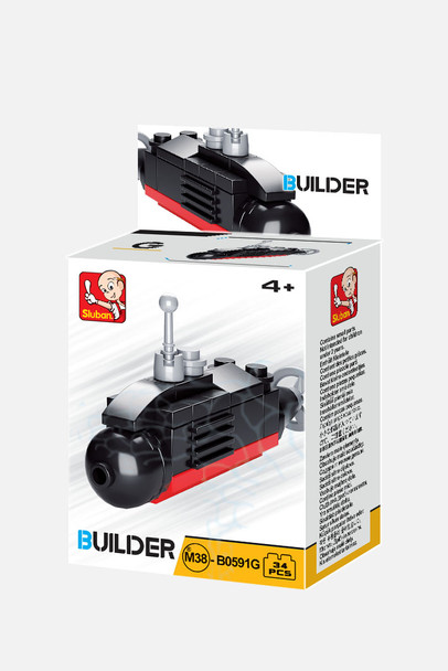 B0591G BUILDER SUBMARINE MINI 26 PCS 