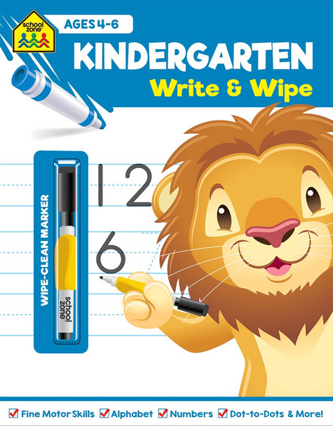 School Zone Write and Wipe: Kindergarten