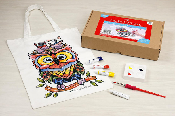 Faber-Castell Creative Art Series – Colour Your Own Tote Bag Set
