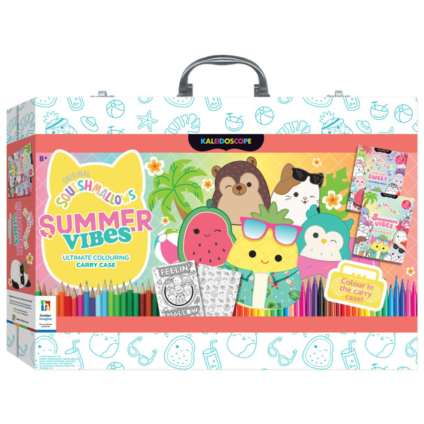 Squishmallows Summer Vibes Ultimate Colouring Carry Case