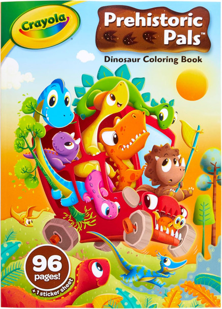 Crayola 96pg Prehistoric Pals Colouring Book